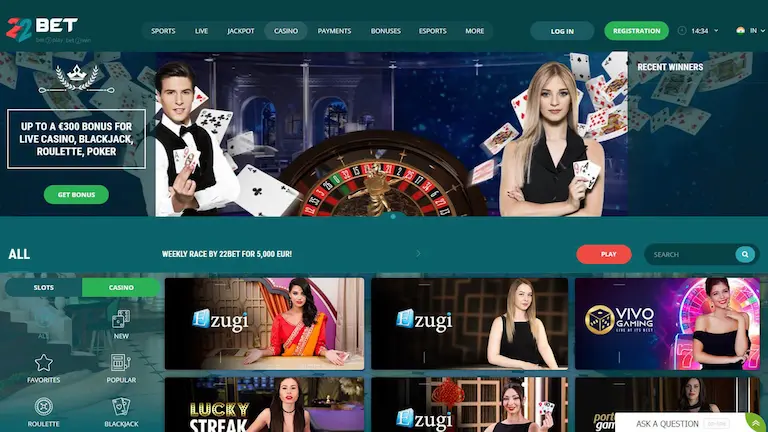 Đăng nhập 22bet - chơi game thỏa thích với tiền cược cực nhỏ