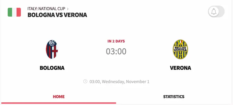 Tình hình hai đội bóng Bologna vs Verona ở các trận đấu trước đó