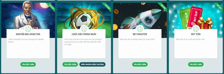 Khuyến mãi thể thao 22bet không thể bỏ qua