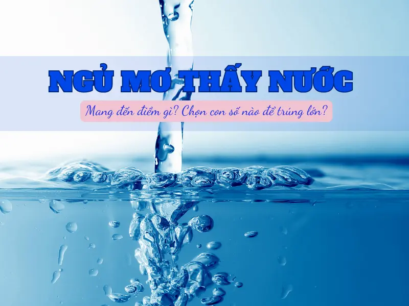 Ngủ mơ thấy nước