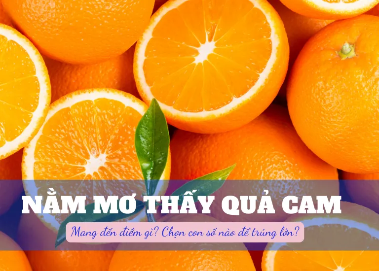 Nằm mơ thấy quả cam thì nên đánh số mấy? Điềm báo gì liên quan không?